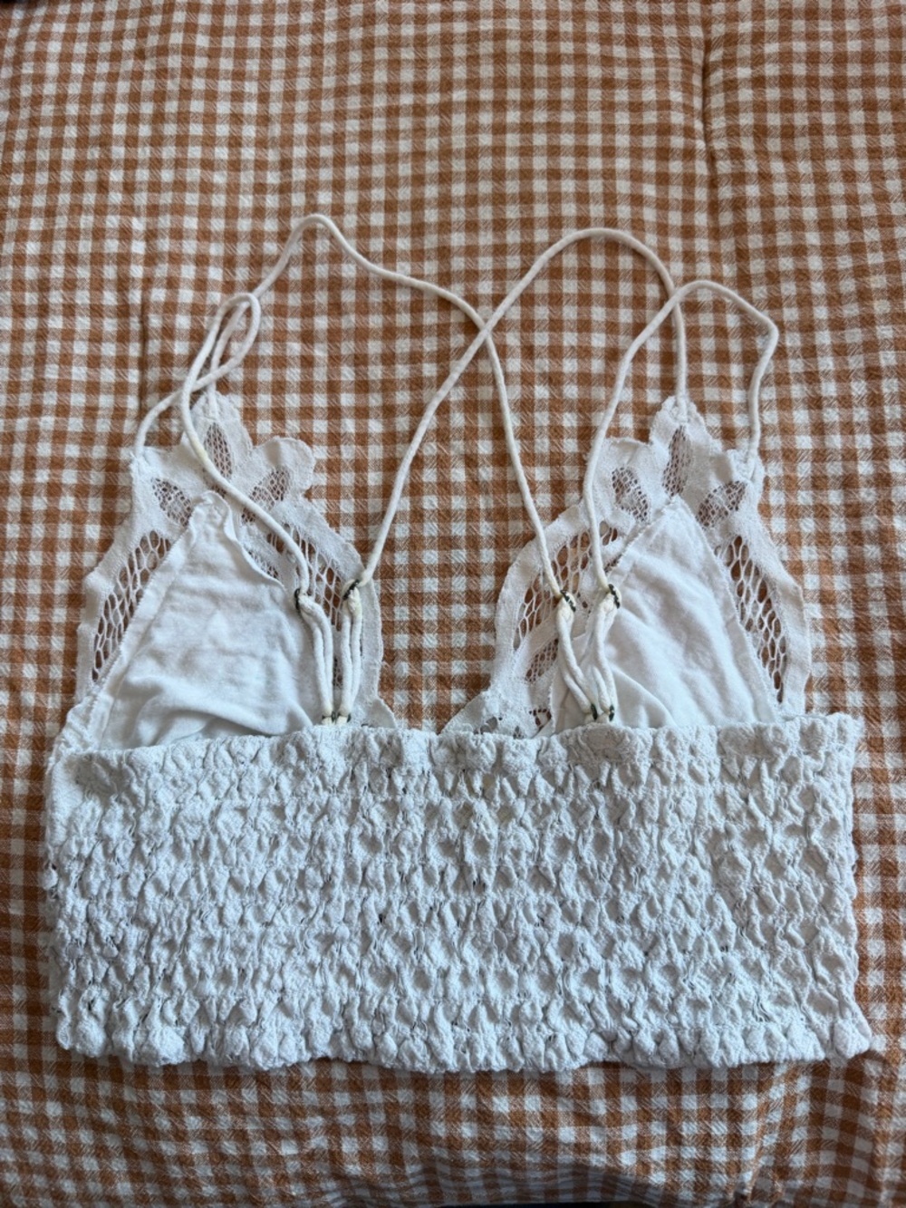 Free People One Lace Bralette with Floral Applique - White - Picture 2 of 4